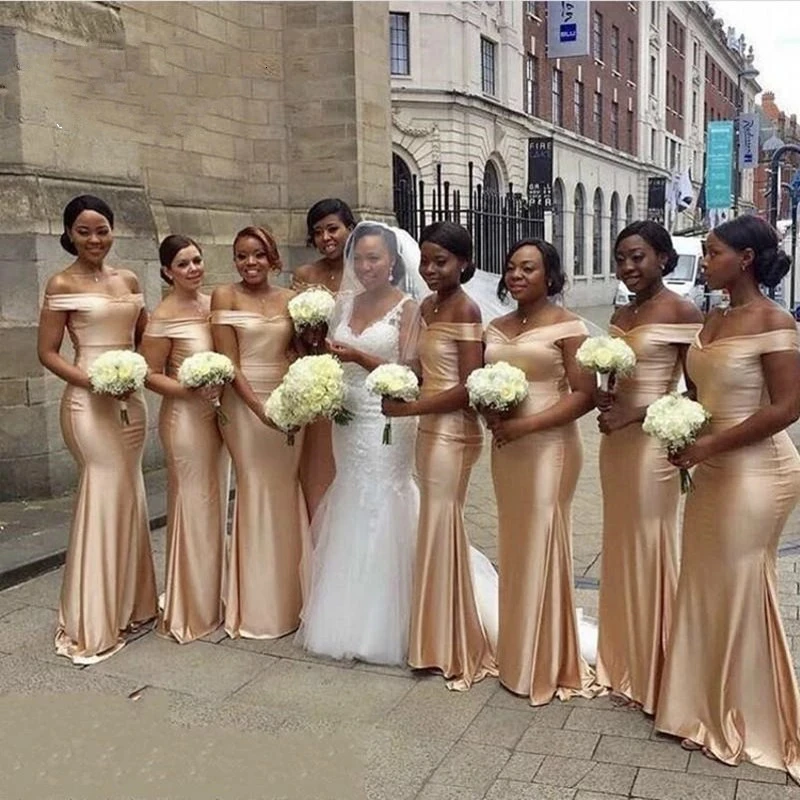 ANGELSBRIDEP Gold Mermaid Bridesmaid Dresses Sexy Off-Shoulder Floor-length Vestido Da Dama De Honra Formal Wedding Party Gowns
ANGELSBRIDEP Gold Mermaid Bridesmaid Dresses Sexy Off-Shoulder Floor-length Vestido Da Dama De Honra Formal Wedding Party Gowns