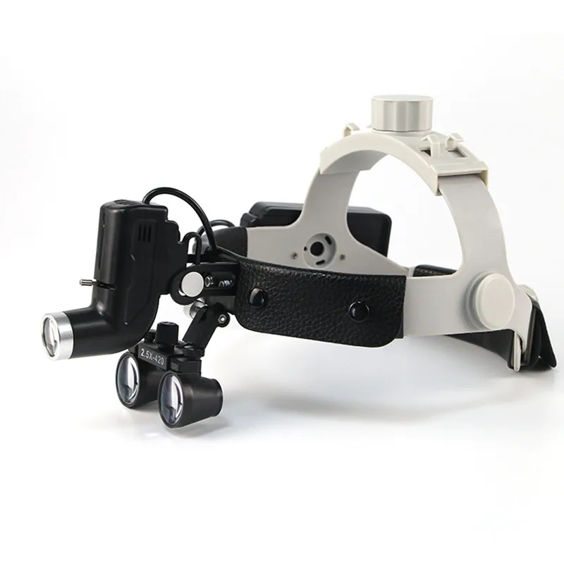 High Quality Wireless 5WLED Medical Headlamp Surgical Headlight Illuminator+2.5/3.5X Binocular Magnifier Dental Loupes
High Quality Wireless 5WLED Medical Headlamp Surgical Headlight Illuminator+2.5/3.5X Binocular Magnifier Dental Loupes