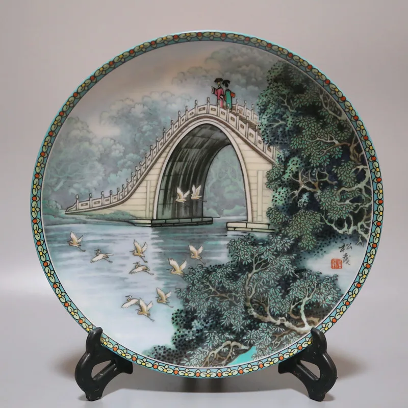 The Jade Belt Bridge In The Summer Palace Jingdezhen Factory Porcelain Ceramic Decorative Plate
The Jade Belt Bridge In The Summer Palace Jingdezhen Factory Porcelain Ceramic Decorative Plate