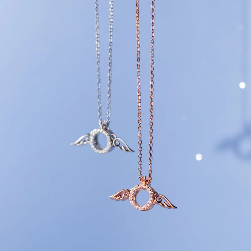 Fashion Pendants Wing Necklace 925 Sterling Silver Rose Gold Color Fine Women Jewelry On The Neck O Chain Chokers Girl
Fashion Pendants Wing Necklace 925 Sterling Silver Rose Gold Color Fine Women Jewelry On The Neck O Chain Chokers Girl