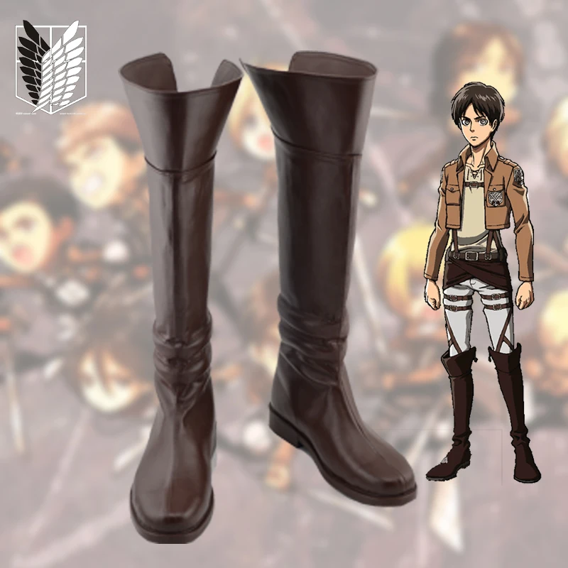 Anime Titan Cosplay Long Boots Over-the-Knee Boots Eren Jaeger Custom Size Boots
Anime Titan Cosplay Long Boots Over-the-Knee Boots Eren Jaeger Custom Size Boots
