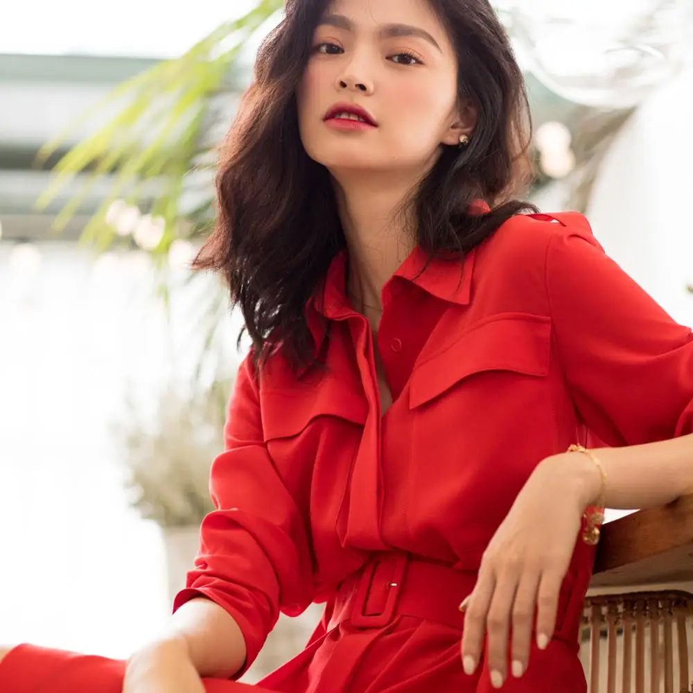 spring women dress 2020 spring Fashion elegant red black green yellow long Sleeve korean dress POLO collar mid-long ladies dress
spring women dress 2020 spring Fashion elegant red black green yellow long Sleeve korean dress POLO collar mid-long ladies dress