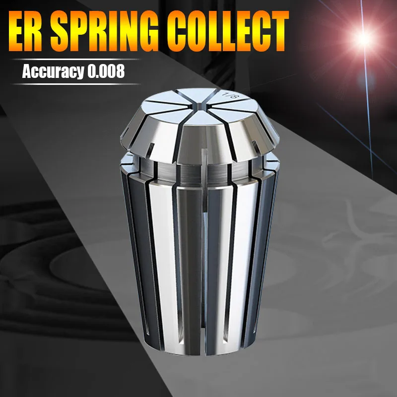 ER11/16/20/25/32 Carving Mashine Spring Collect Chuck Inner Hole 3.0 to 20mm Precision Spring Chuck Tools Holder Milling Cutter
ER11/16/20/25/32 Carving Mashine Spring Collect Chuck Inner Hole 3.0 to 20mm Precision Spring Chuck Tools Holder Milling Cutter