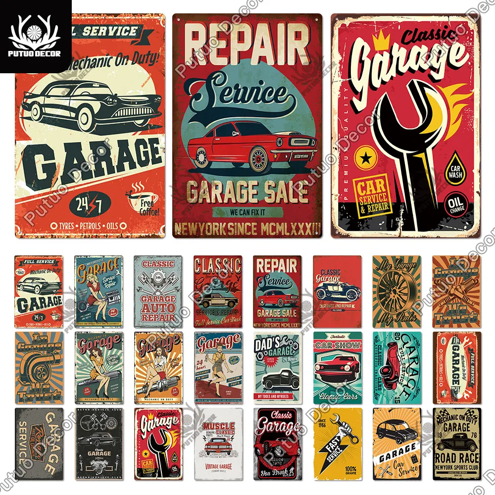 Putuo Decor Garage Metal Sign Plaque Metal Vintage Retro Tin Sign Decoration for Garage Gas Station Tool Shop Home Wall Decor
Putuo Decor Garage Metal Sign Plaque Metal Vintage Retro Tin Sign Decoration for Garage Gas Station Tool Shop Home Wall Decor