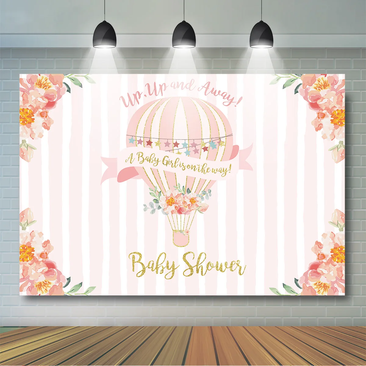 Up UP and Away Baby Shower Backdrop Hot Air Balloon Baby Shower Party Decoration Girls Adventure Party Supplies
Up UP and Away Baby Shower Backdrop Hot Air Balloon Baby Shower Party Decoration Girls Adventure Party Supplies