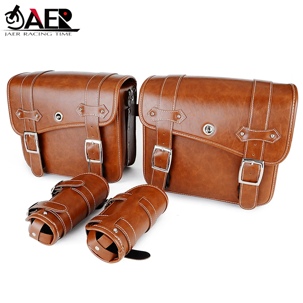 Motorcycle PU Leather Saddlebag with Water Bottle Holder Waterproof Toolkit for Harley Yamaha Honda Suzuki Side Saddle Bag
Motorcycle PU Leather Saddlebag with Water Bottle Holder Waterproof Toolkit for Harley Yamaha Honda Suzuki Side Saddle Bag
