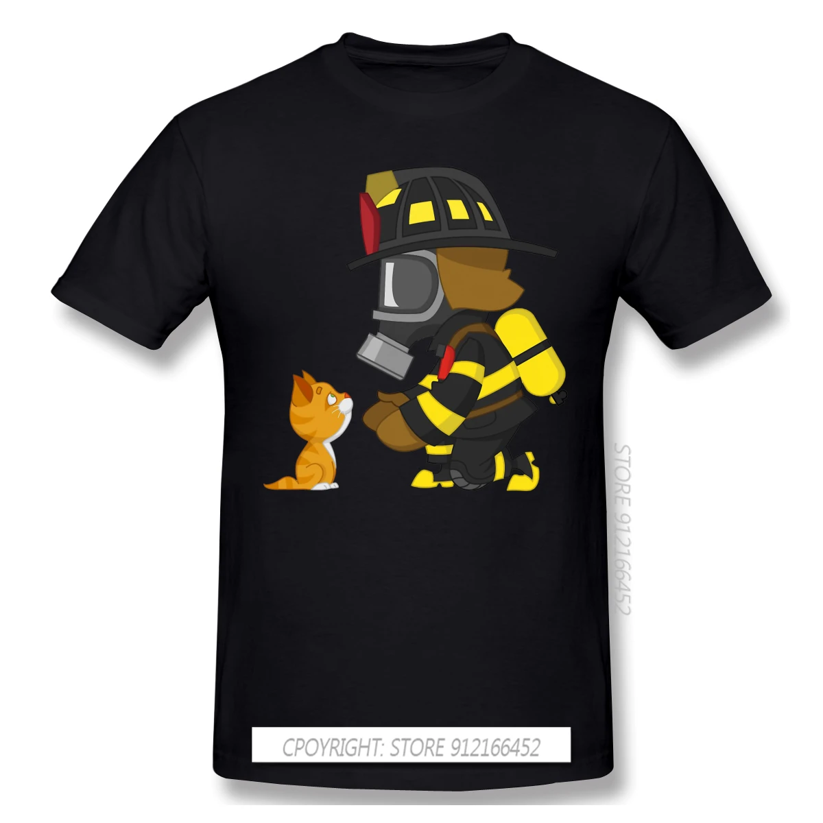 Rescues Kitten T Shirt Men's Men White Firefighter Hero Fight Fire Printing Tshirt Summer Large TShirts
Rescues Kitten T Shirt Men's Men White Firefighter Hero Fight Fire Printing Tshirt Summer Large TShirts