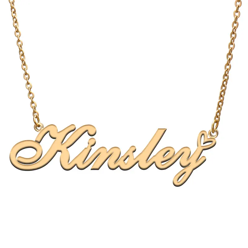Kinsley Love Heart Name Necklace for Women Stainless Steel Nameplate Pendant Femme Mother Girls Gift
Kinsley Love Heart Name Necklace for Women Stainless Steel Nameplate Pendant Femme Mother Girls Gift