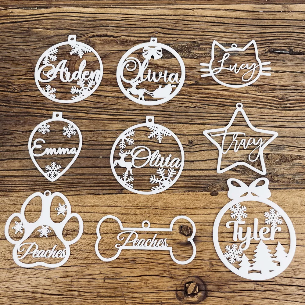 Personalized Christmas Name Bauble White Acrylic Snowflakes Ball Custom Name Christmas Tree Ornaments Ball Gift Tags
Personalized Christmas Name Bauble White Acrylic Snowflakes Ball Custom Name Christmas Tree Ornaments Ball Gift Tags