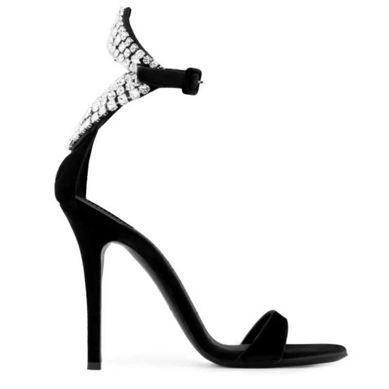 Black High Heel Rhinestone Buckle Sandals Women Sexy Open Toe Runway Party Stiletto Shoes Female 2019 New Pumps Wedding Sandals
Black High Heel Rhinestone Buckle Sandals Women Sexy Open Toe Runway Party Stiletto Shoes Female 2019 New Pumps Wedding Sandals