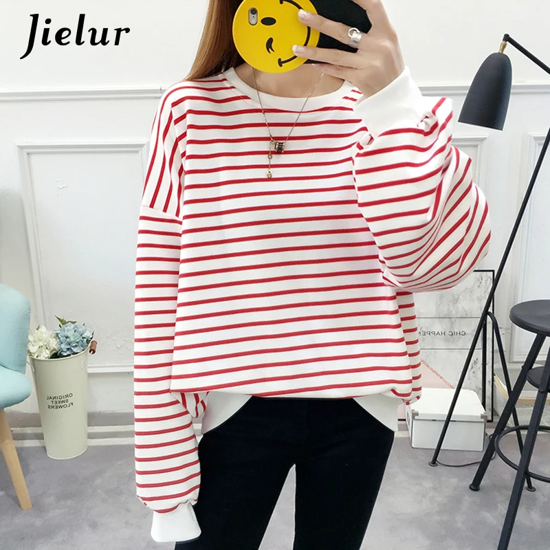 Casual Women Hoodies 2020 Fall Long Sleeve Top Striped Loose Thin Warm Hoody Sweatshirts
Casual Women Hoodies 2020 Fall Long Sleeve Top Striped Loose Thin Warm Hoody Sweatshirts