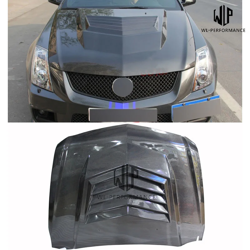 High Quality Carbon Fiber Front Engine Hood Bonnets Engine Covers Car Styling for Cadillac Cts Car Body Kit 2008-2012 
High Quality Carbon Fiber Front Engine Hood Bonnets Engine Covers Car Styling for Cadillac Cts Car Body Kit 2008-2012