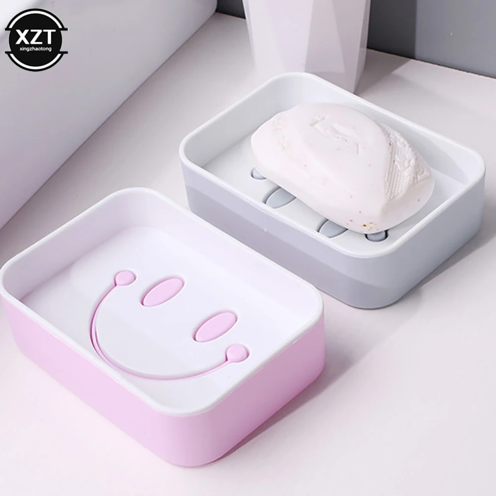 Cartoon Smiley Face Double Layer Drain Soap Box Bathroom Shower Handmade Soap Holde Sponge Tray For Kitchen Bathroom Accessories
Cartoon Smiley Face Double Layer Drain Soap Box Bathroom Shower Handmade Soap Holde Sponge Tray For Kitchen Bathroom Accessories
