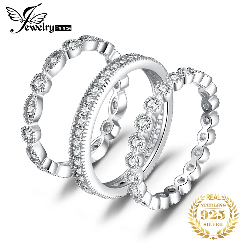 JewelryPalace 3 Pcs 925 Sterling Silver Yellow Rose Gold Band Ring Set Women Stackable AAAAA CZ Simulated Diamond Finger Ring
JewelryPalace 3 Pcs 925 Sterling Silver Yellow Rose Gold Band Ring Set Women Stackable AAAAA CZ Simulated Diamond Finger Ring