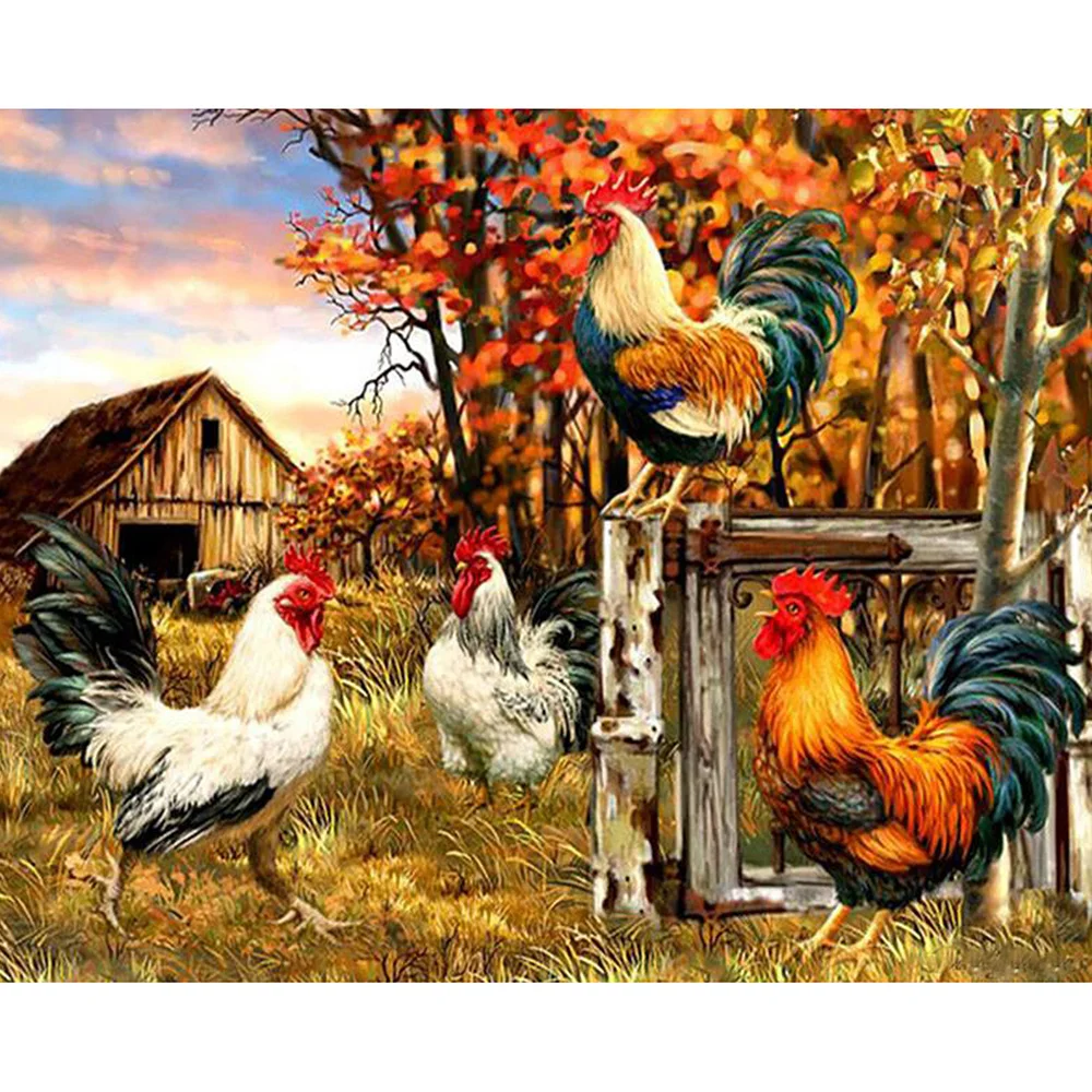 DIY Diamond Painting Full Square/Round Drill Diamond Art Animal Farm Rooster Mosaic Cross Stitch Embroidery Home Decor RT351
DIY Diamond Painting Full Square/Round Drill Diamond Art Animal Farm Rooster Mosaic Cross Stitch Embroidery Home Decor RT351