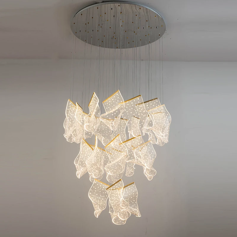 Postmodern Creative Chandelier LED Adjustable Hanging Lamp For Dining Living Room Duplex Rotating Staircase Guide Lighting
Postmodern Creative Chandelier LED Adjustable Hanging Lamp For Dining Living Room Duplex Rotating Staircase Guide Lighting