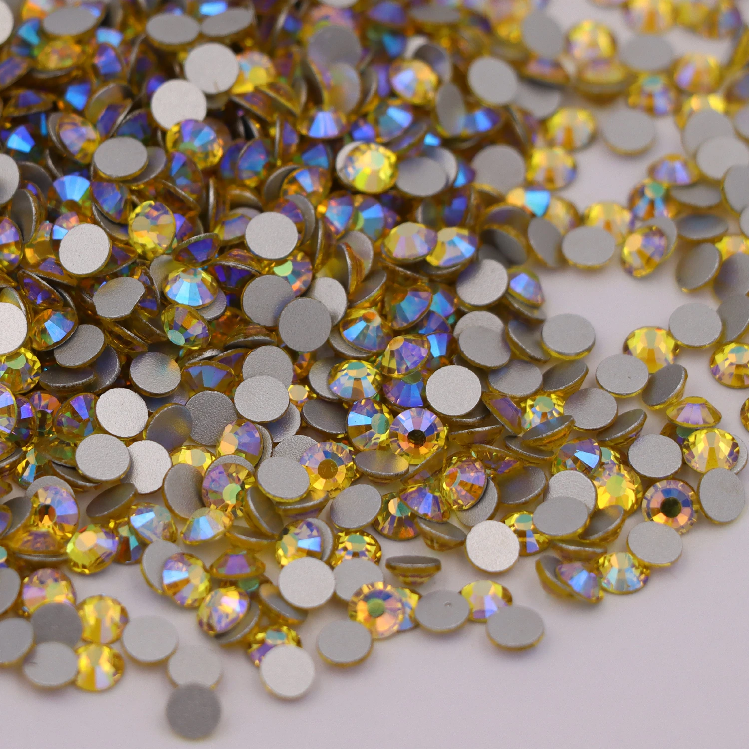 SS3-SS30 Lemon / Citrine AB Flat Back Nail Art Non Hotfix Rhinestones Round Glue On Glass Stones DIY Jewelry Making
SS3-SS30 Lemon / Citrine AB Flat Back Nail Art Non Hotfix Rhinestones Round Glue On Glass Stones DIY Jewelry Making