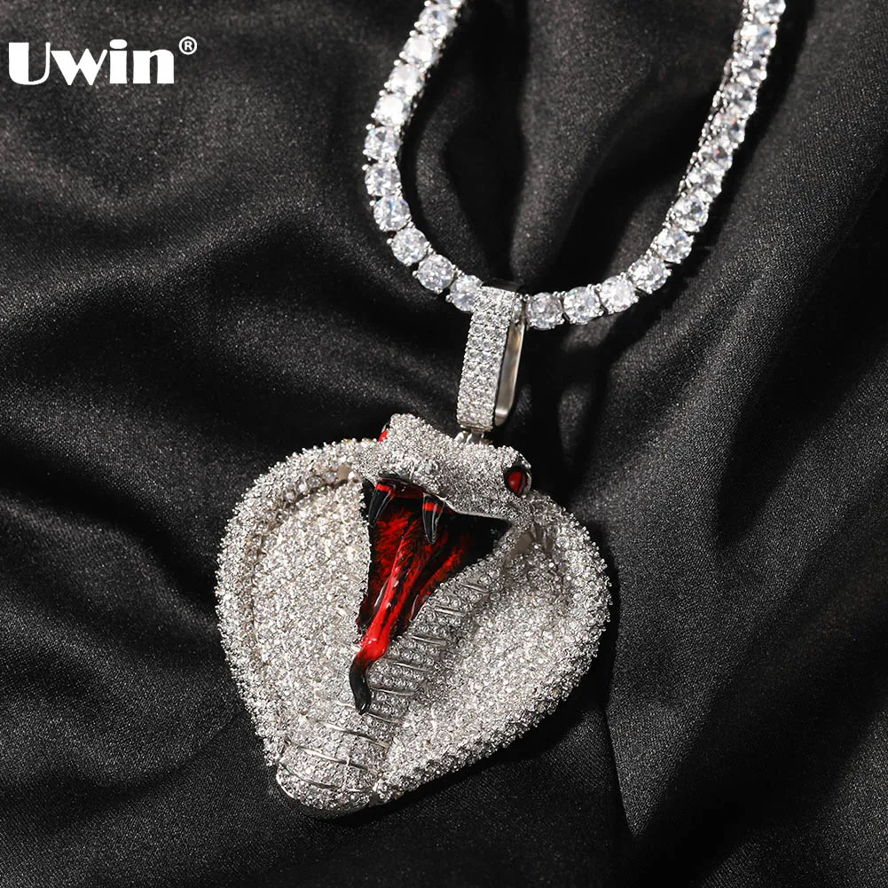UWIN Cobra Pendant Necklace Iced Out Cubic Zirconia Pendants Halloween Charms Fashion Hip Hop Jewelry for Drop Shipping
UWIN Cobra Pendant Necklace Iced Out Cubic Zirconia Pendants Halloween Charms Fashion Hip Hop Jewelry for Drop Shipping