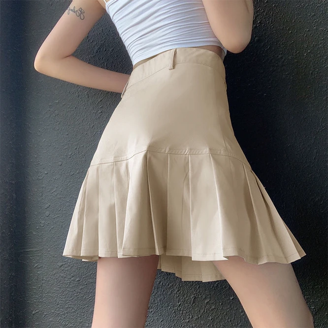Spring Autumn Style College Style Khaki High Waist Thin Pleated Casual Women's Skirt A-line Skirt Sexy Short Skirt Girl
Spring Autumn Style College Style Khaki High Waist Thin Pleated Casual Women's Skirt A-line Skirt Sexy Short Skirt Girl