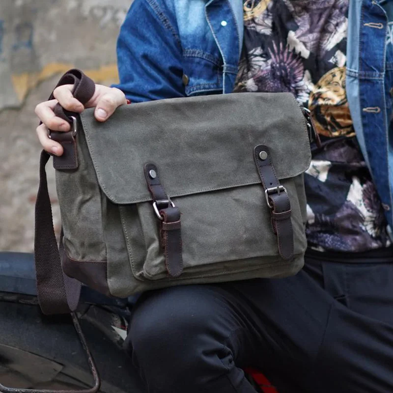 Outdoor Leisure Sports Messenger Bag Oil Wax Canvas Single Shoulder Messenger Men's Waterproof American Retro
Outdoor Leisure Sports Messenger Bag Oil Wax Canvas Single Shoulder Messenger Men's Waterproof American Retro