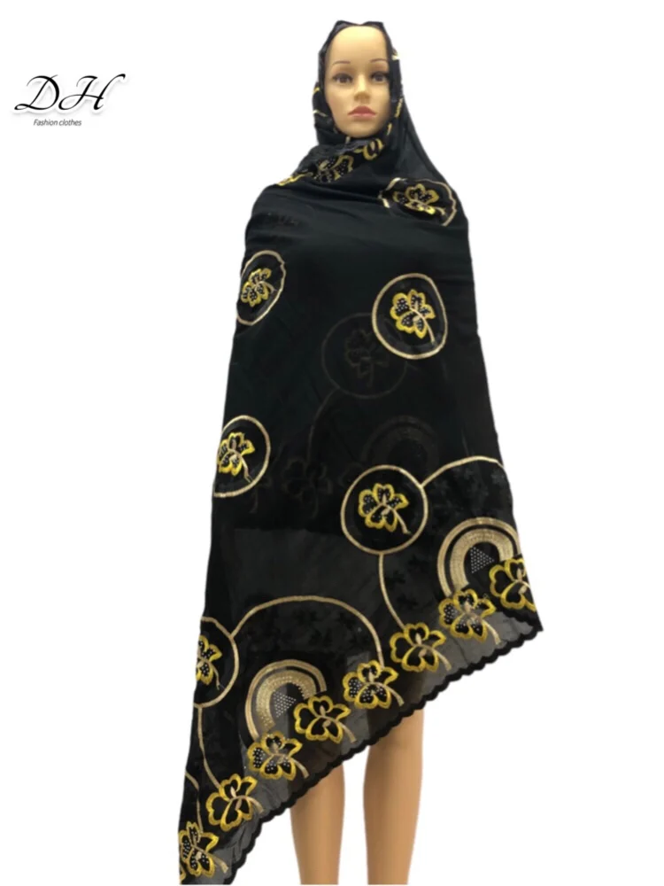 African Women Scarf Shawl High Quality Cotton Embroider Scarves Sorf Indian Muslim Women Scarves For Shawls DH005
African Women Scarf Shawl High Quality Cotton Embroider Scarves Sorf Indian Muslim Women Scarves For Shawls DH005