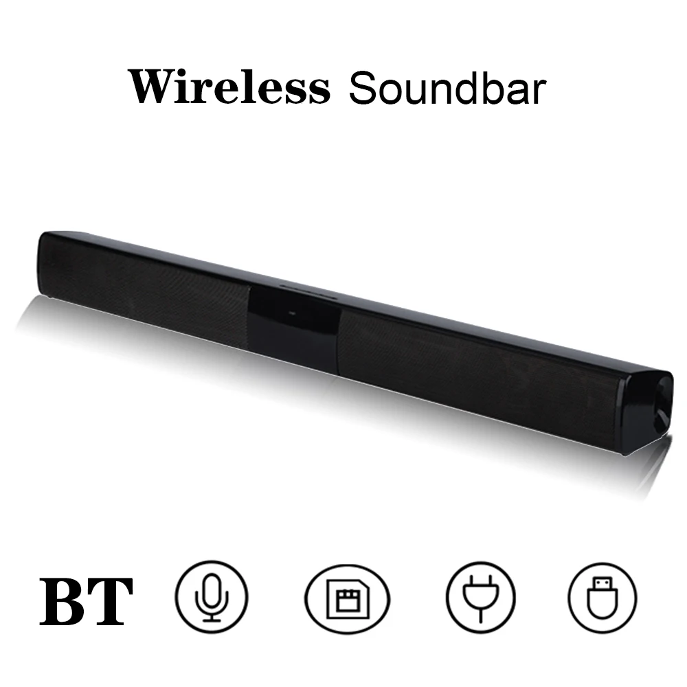 Беспроводная колонка ELE ELEOPTION, 20 Вт, Bluetooth-совместимая колонка, ТВ-саундбар, стереозвук, домашний кинотеатр, звуковая панель TF USB для телевизора, ПК
Беспроводная колонка ELE ELEOPTION, 20 Вт, Bluetooth-совместимая колонка, ТВ-саундбар, стереозвук, домашний кинотеатр, звуковая панель TF USB для телевизора, ПК
