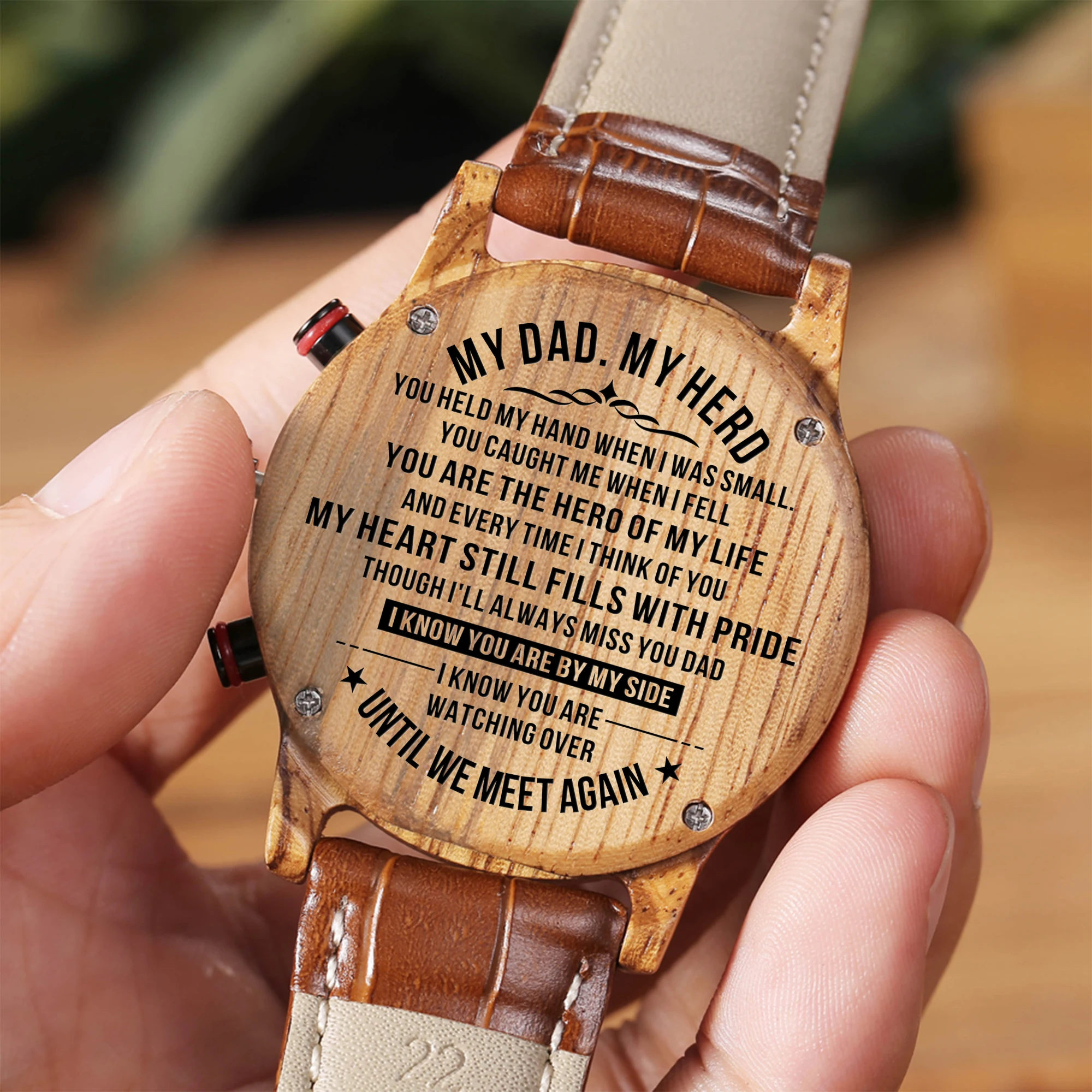 To men to my dad my dad the best gift all black sandal wood carved sports luxury watch
To men to my dad my dad the best gift all black sandal wood carved sports luxury watch