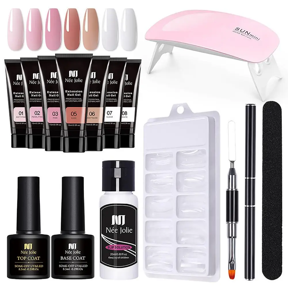 Poly Nail Gel Extension Gel Nail Kit All For Manicure Set Acrylic Solution UV/LED Builder Nail Gel Polish For Nail Art Design
Poly Nail Gel Extension Gel Nail Kit All For Manicure Set Acrylic Solution UV/LED Builder Nail Gel Polish For Nail Art Design