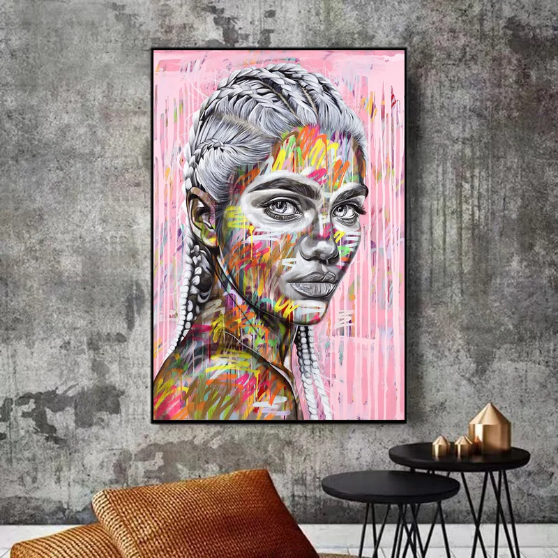 Nordic Street Graffiti Wall Art Canvas Prints Abstract Art Girls Canvas Paintings On The Wall Pictures For Home Decor
Nordic Street Graffiti Wall Art Canvas Prints Abstract Art Girls Canvas Paintings On The Wall Pictures For Home Decor