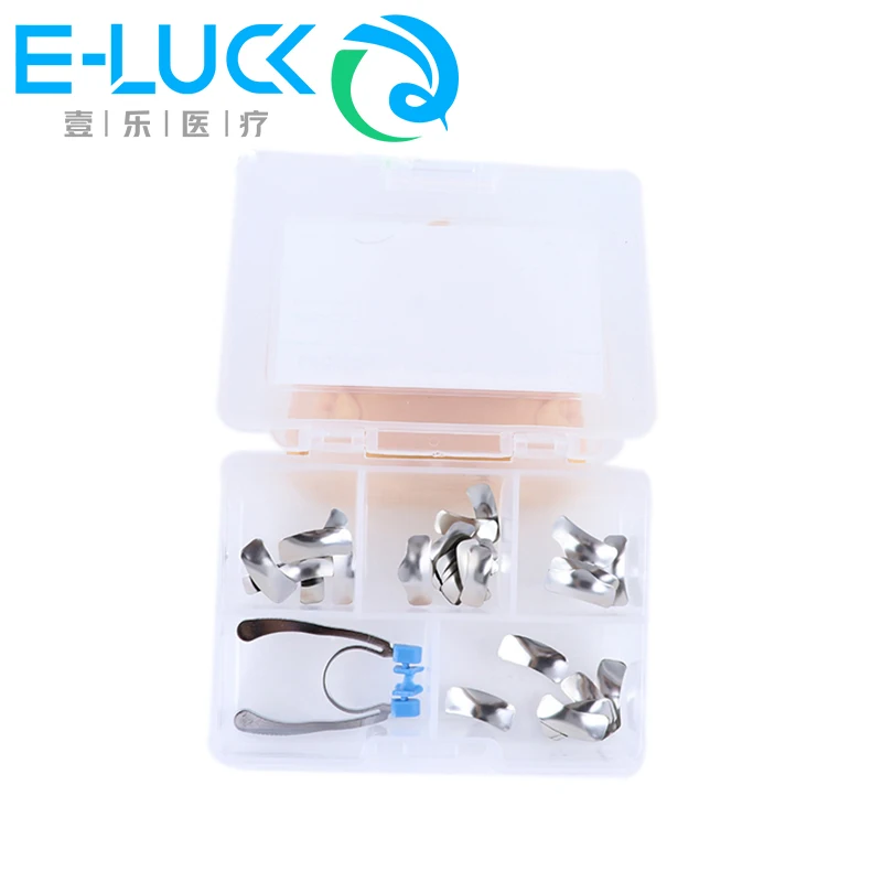 Dental Sectional Contoured Metal Matrices Bands Matrix Clip Resin Clamping Ring Matrices Matrix System G2 Kit
Dental Sectional Contoured Metal Matrices Bands Matrix Clip Resin Clamping Ring Matrices Matrix System G2 Kit
