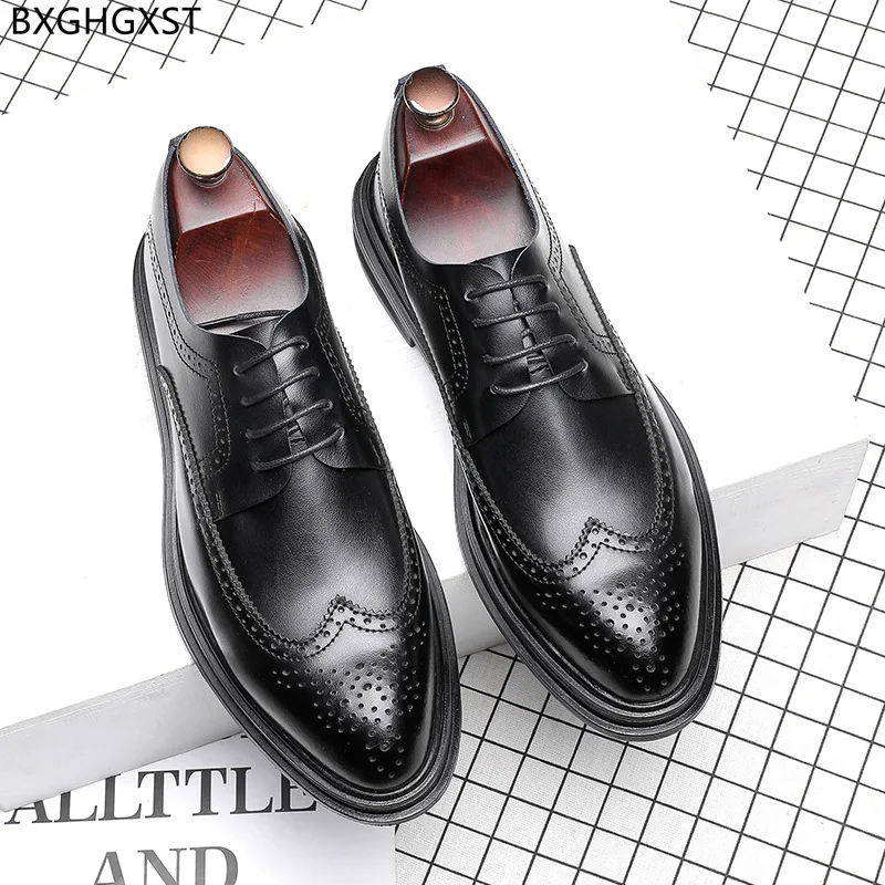 Black Dress Shoes Mens Fashion Oxford Shoes for Men Brown Brogue Men Leather Shoes Man Office 2024 Chaussure Zapatos De Hombre
Black Dress Shoes Mens Fashion Oxford Shoes for Men Brown Brogue Men Leather Shoes Man Office 2024 Chaussure Zapatos De Hombre