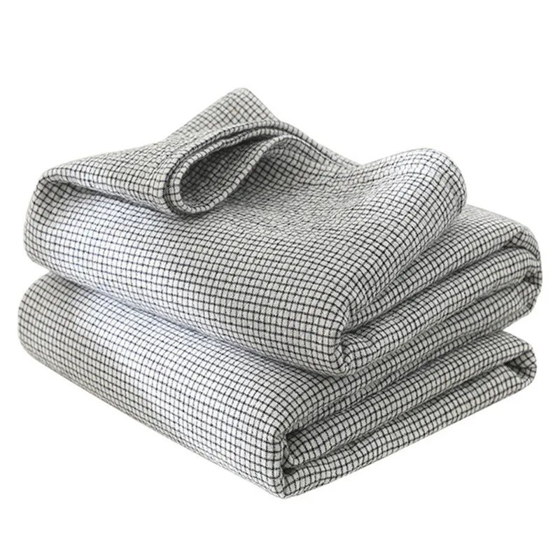 4 Layers Plaid Design Cotton Bed Blanket King Queen Size Summer Blanket Home Bedsheet Air Conditioner Room Sleeping Blanket
4 Layers Plaid Design Cotton Bed Blanket King Queen Size Summer Blanket Home Bedsheet Air Conditioner Room Sleeping Blanket
