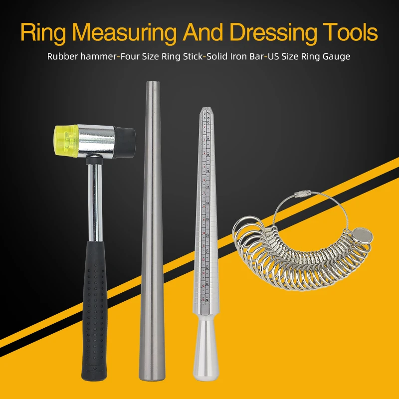 4pcs/Set 1 to 13 US Ring Size Measurement Ring Enlarger Stick Mandrel Handle Hammers Finger Measuring Sticker Jewelry Tools
4pcs/Set 1 to 13 US Ring Size Measurement Ring Enlarger Stick Mandrel Handle Hammers Finger Measuring Sticker Jewelry Tools