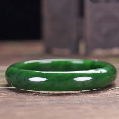 Natural Hetian Jade Green 54-64mm Bracelet Elegant Princess Jewelry For Mom and Girlfriend
Natural Hetian Jade Green 54-64mm Bracelet Elegant Princess Jewelry For Mom and Girlfriend