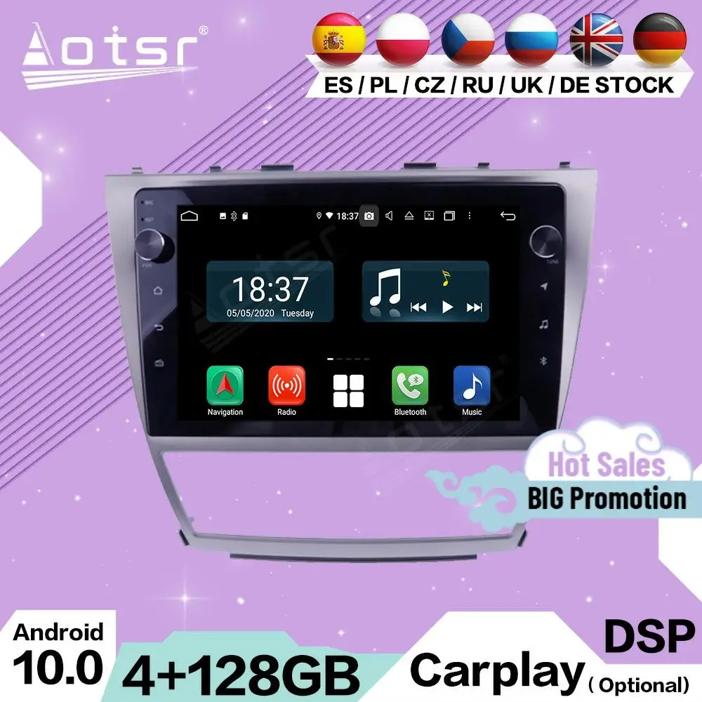 128G Carplay, мультимедийный стерео, Android, для Toyota Camry 2006, 2007, 2008, 2009, 2010, 2011, GPS, Navi, автомобильное радио, головное устройство
128G Carplay, мультимедийный стерео, Android, для Toyota Camry 2006, 2007, 2008, 2009, 2010, 2011, GPS, Navi, автомобильное радио, головное устройство