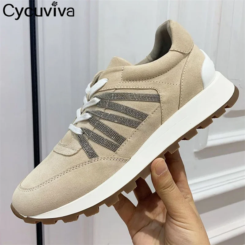 2023 New Khaki Brand Sneakers Women Shoes Suede Summer Walk Shoes Ladies Causal Platform Shoes Female Trainers Flats
2023 New Khaki Brand Sneakers Women Shoes Suede Summer Walk Shoes Ladies Causal Platform Shoes Female Trainers Flats