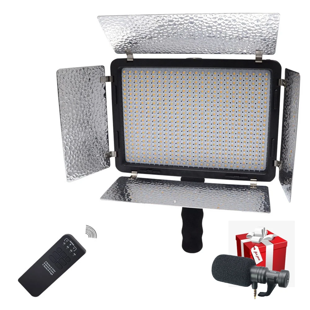 Mcoplus selfie LED VIDEO LIGHT with Microphone for Phone Camera Live Streaming & Youtube Video, Dimmable Lamp for Photography
Mcoplus selfie LED VIDEO LIGHT with Microphone for Phone Camera Live Streaming & Youtube Video, Dimmable Lamp for Photography