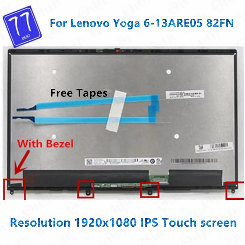 Original 13.3'' For Lenovo Yoga 6-13ARE05 82FN Yoga 6-13ALC6 82ND FHD LCD Touch Screen Digitizer Laptop Replacement Assembly
Original 13.3'' For Lenovo Yoga 6-13ARE05 82FN Yoga 6-13ALC6 82ND FHD LCD Touch Screen Digitizer Laptop Replacement Assembly