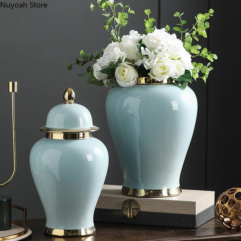 Creative Ceramic Vase Storage Jar Decoration Living Room Dried Flower Flower Arrangement Accessories Modern Home Decoration
Creative Ceramic Vase Storage Jar Decoration Living Room Dried Flower Flower Arrangement Accessories Modern Home Decoration