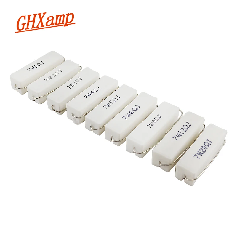 Ghxamp 7W Cement Resistor Speaker Crossover Ceramic Resistance Horizontal Lead 1Ohm 3Ohm 8Ohm 10Ohm For Audio Amplifier Parts
Ghxamp 7W Cement Resistor Speaker Crossover Ceramic Resistance Horizontal Lead 1Ohm 3Ohm 8Ohm 10Ohm For Audio Amplifier Parts