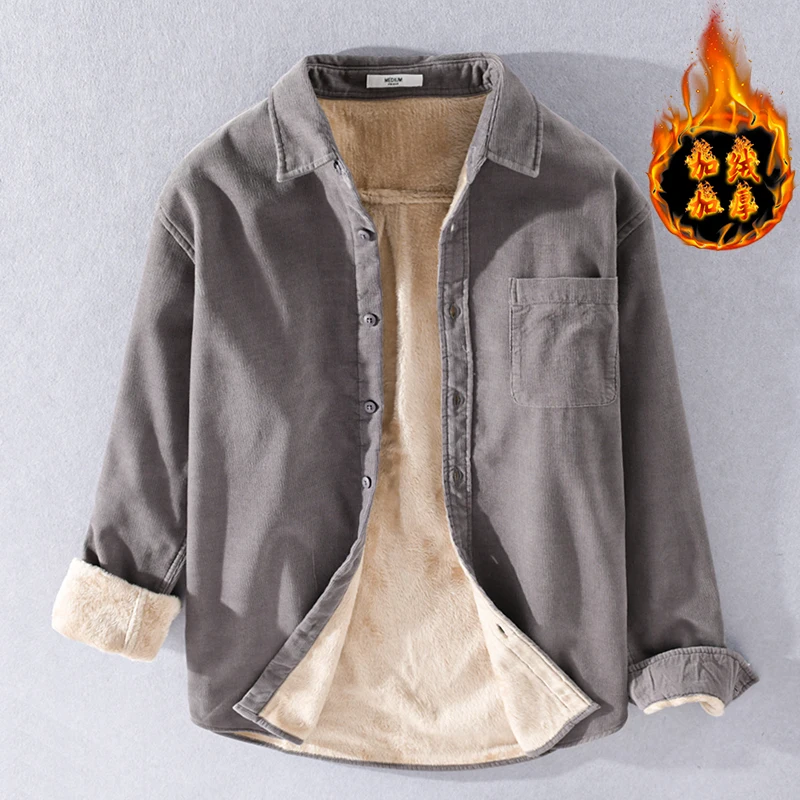 Winter and autumn long sleeve velvet corduroy 100% cotton gray shirt men casual comfortable shirts for men solid trendy shirt
Winter and autumn long sleeve velvet corduroy 100% cotton gray shirt men casual comfortable shirts for men solid trendy shirt