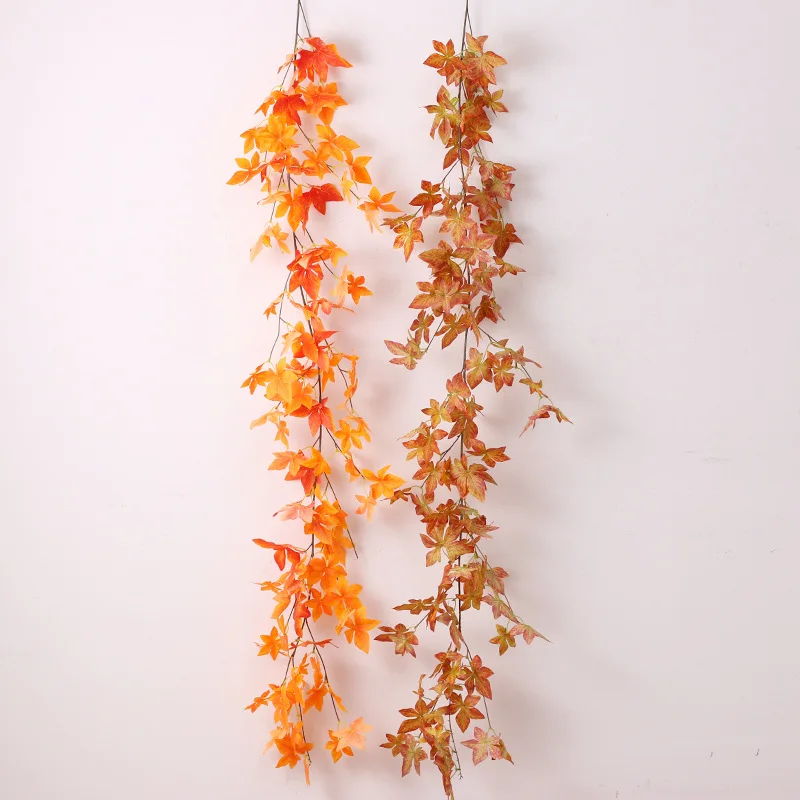 2Pcs/lot 1.7M Simulation Fall Decoration Maple Leaf Artificial Plants Rattan Halloween Decor Wedding Wall Hanging Plant Vine
2Pcs/lot 1.7M Simulation Fall Decoration Maple Leaf Artificial Plants Rattan Halloween Decor Wedding Wall Hanging Plant Vine