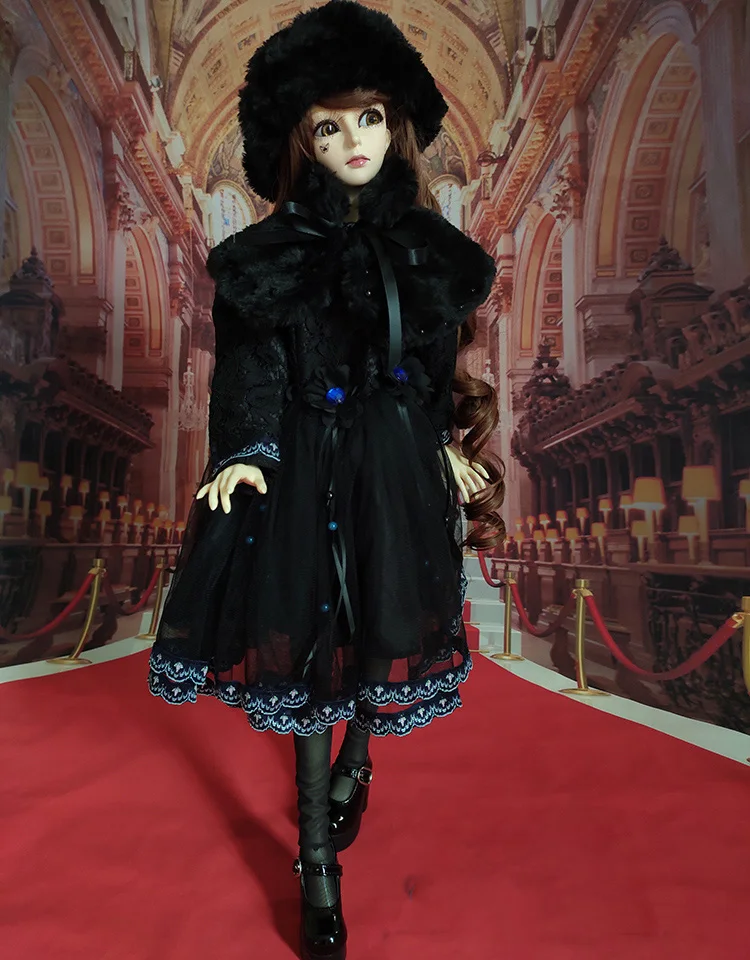 1/4 1/3 весы BJD Одежда Ретро Черное кружевное платье феи со шляпой и шалью Набор для BJD/SD MSD SD13 Аксессуары для кукол Big Girl C1035
1/4 1/3 весы BJD Одежда Ретро Черное кружевное платье феи со шляпой и шалью Набор для BJD/SD MSD SD13 Аксессуары для кукол Big Girl C1035