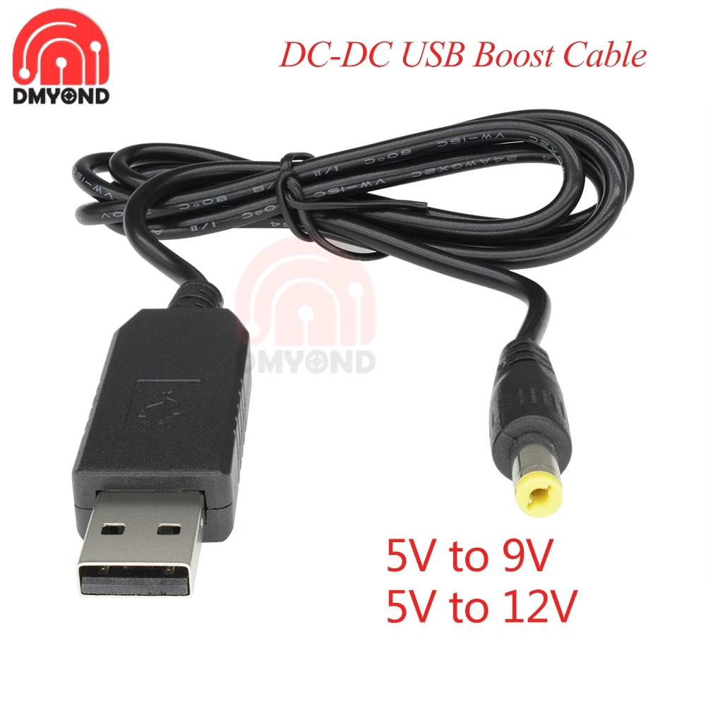1M DC-DC USB 5V to 9V/12V Cable 5.5x2.1mm DC Jack Voltage Boost Charging Cord Step Up Power Module Converter USB Charger Wire
1M DC-DC USB 5V to 9V/12V Cable 5.5x2.1mm DC Jack Voltage Boost Charging Cord Step Up Power Module Converter USB Charger Wire