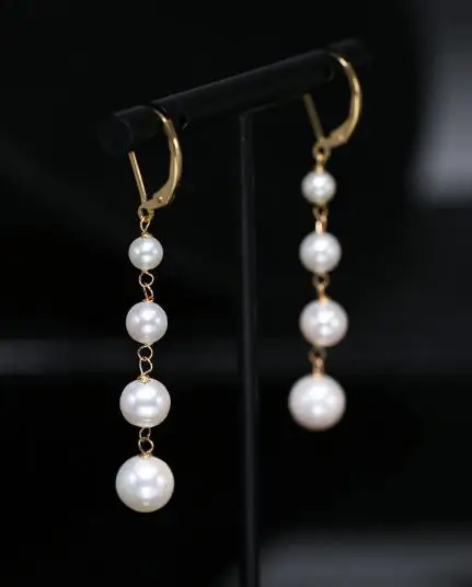 New Classic Real Pearl Earrings Top Quality Round Natural Freshwater Pearl Jewelry Handmade Earrings Charming Women Gift
New Classic Real Pearl Earrings Top Quality Round Natural Freshwater Pearl Jewelry Handmade Earrings Charming Women Gift