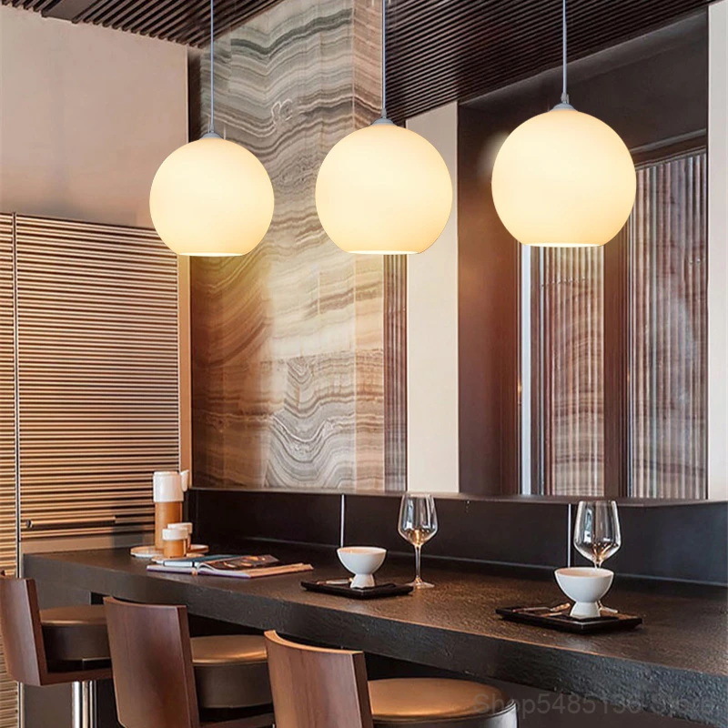 Modern minimalist dining room pendant light bedroom bedside creative personality aisle dining room bar glass spherical LED lamps
Modern minimalist dining room pendant light bedroom bedside creative personality aisle dining room bar glass spherical LED lamps
