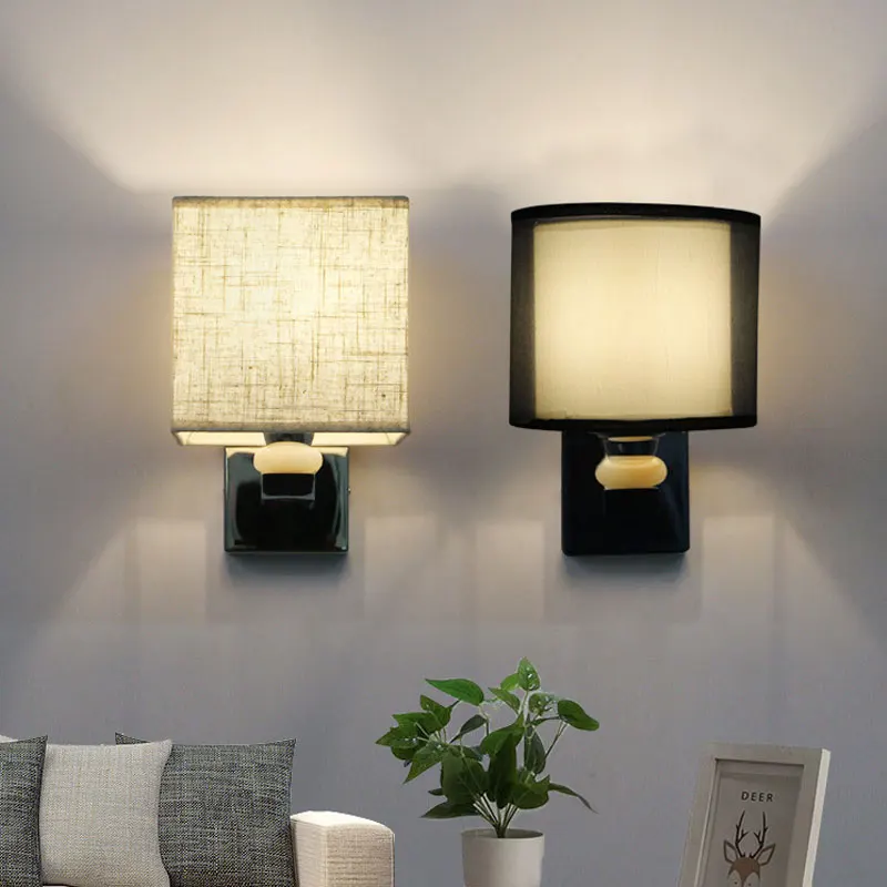 Nordic Fabric Wall Lamp Modern Led Beds Wall Sconce Light Fixtures Bathroom Bedroom Stair Hotel Indoor Wall Lamps Home Lighting
Nordic Fabric Wall Lamp Modern Led Beds Wall Sconce Light Fixtures Bathroom Bedroom Stair Hotel Indoor Wall Lamps Home Lighting