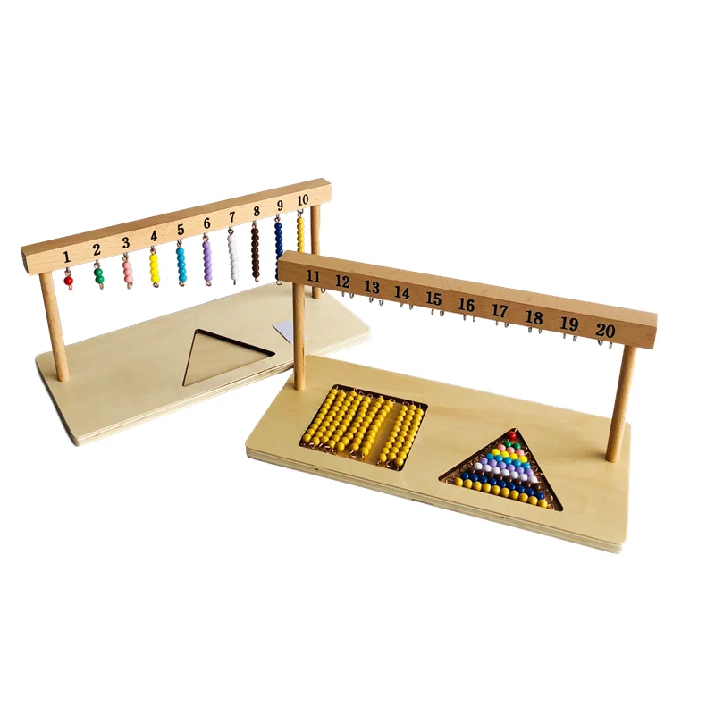 Montessori Math Toys Beads Stairs Hanger for 1-20 Colored Bead Bar Counting Game Learning Tools Mathematic Educational Materials
Montessori Math Toys Beads Stairs Hanger for 1-20 Colored Bead Bar Counting Game Learning Tools Mathematic Educational Materials