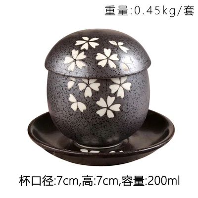 Hot sale 200ml Japanese egg steaming bowl three piece set of ceramic and wind tableware underglaze egg cup multi color egg steam
Hot sale 200ml Japanese egg steaming bowl three piece set of ceramic and wind tableware underglaze egg cup multi color egg steam