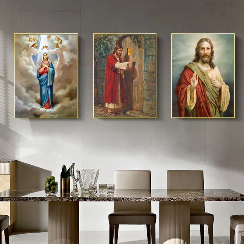 Virgin Mary Lineage Christian Cuadros Canvas Painting Art Home Decor Canvas Wall Art Picture for Living Room Catholic Church
Virgin Mary Lineage Christian Cuadros Canvas Painting Art Home Decor Canvas Wall Art Picture for Living Room Catholic Church